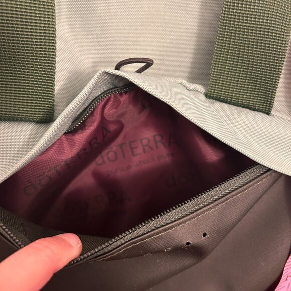 doTERRA Sustainable Backpack | Recycled PET Bottle Material | Green & Black - Picture 4 of 9